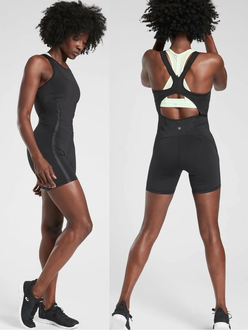 Athleta Lightning Super Sonic Black Unitard